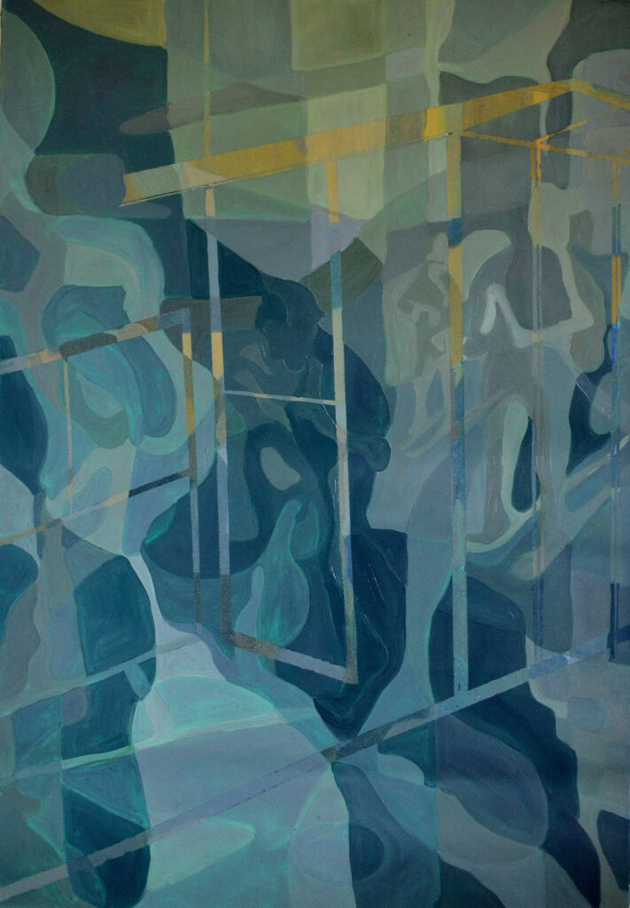 46º 30´ 56’’ – 15 º 34’ 47’’ /1, oil and acrylic on canvas, 120x80cm, 2016